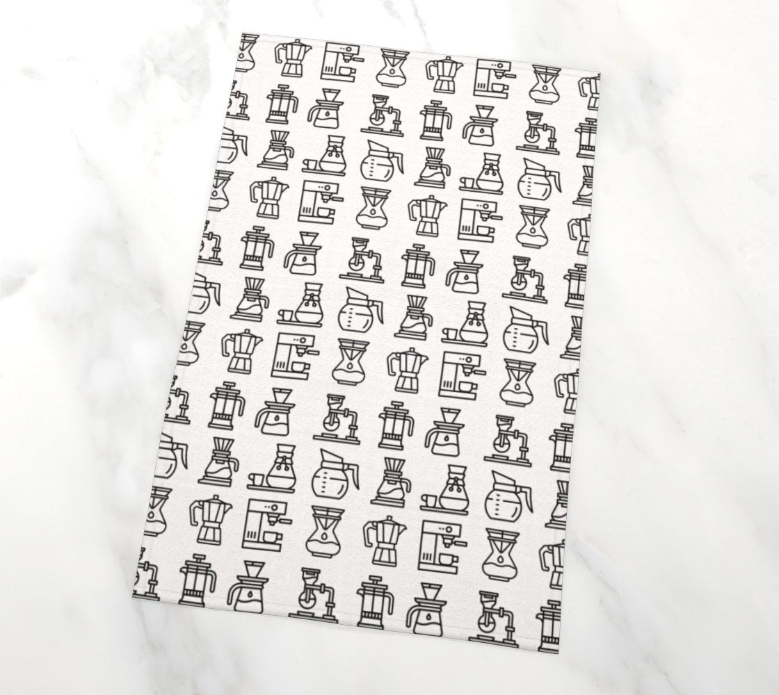 Brew Icons - Organic Tea Towel