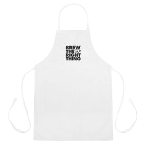 Brew the Right Thing - Embroidered Apron