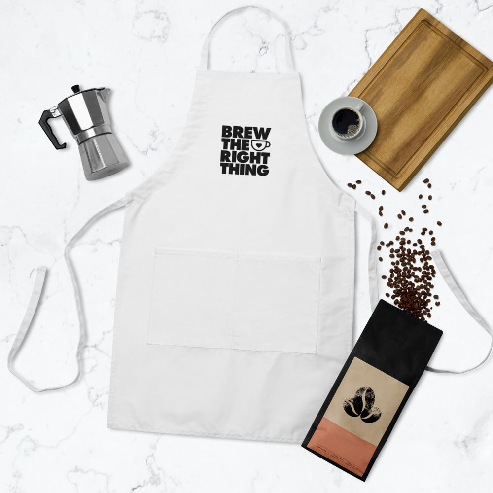 Brew the Right Thing - Embroidered Apron