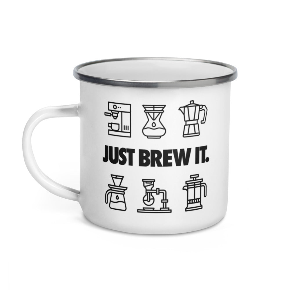 Just Brew It - Enamel Camper Mug