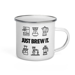 Just Brew It - Enamel Camper Mug