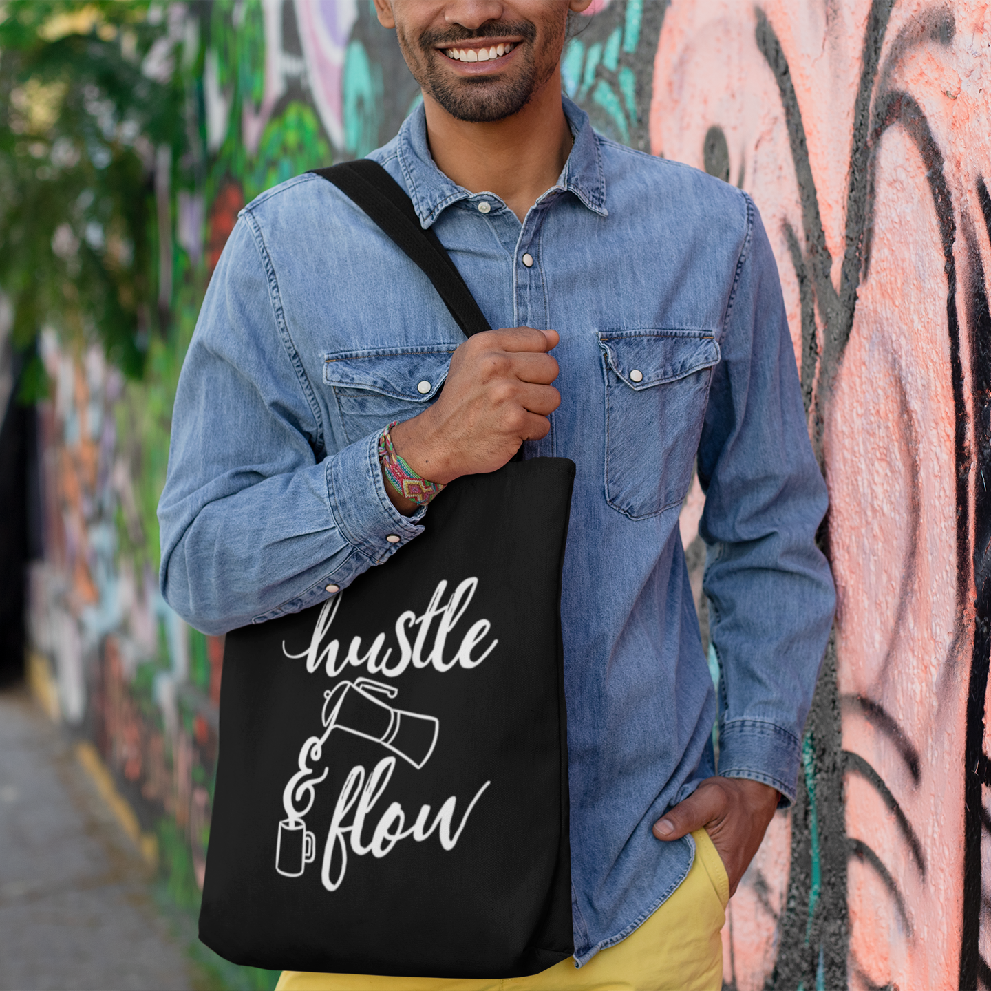 Hustle & Flow - Organic Cotton Tote Bag