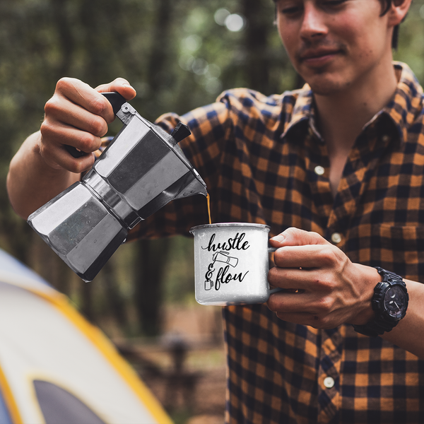 Hustle & Flow - Enamel Camper Mug